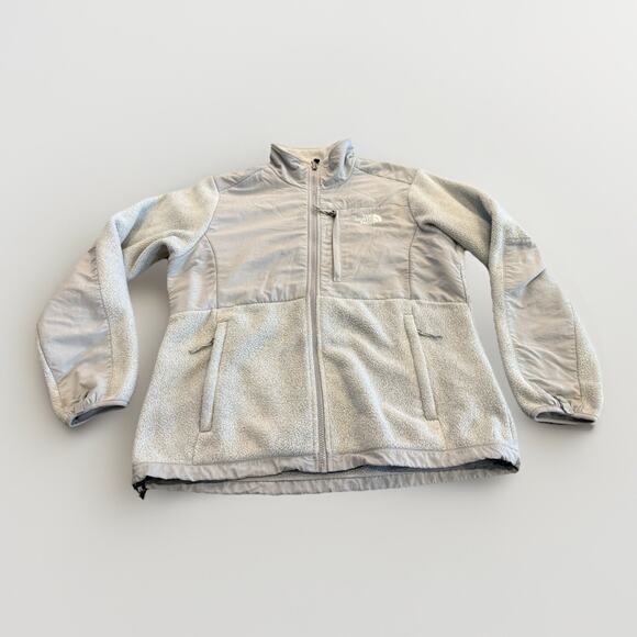 The North Face Denali Womens Gray Full Zip Polartec Fleece Jacket Size L LARGE - Picture 1 of 9